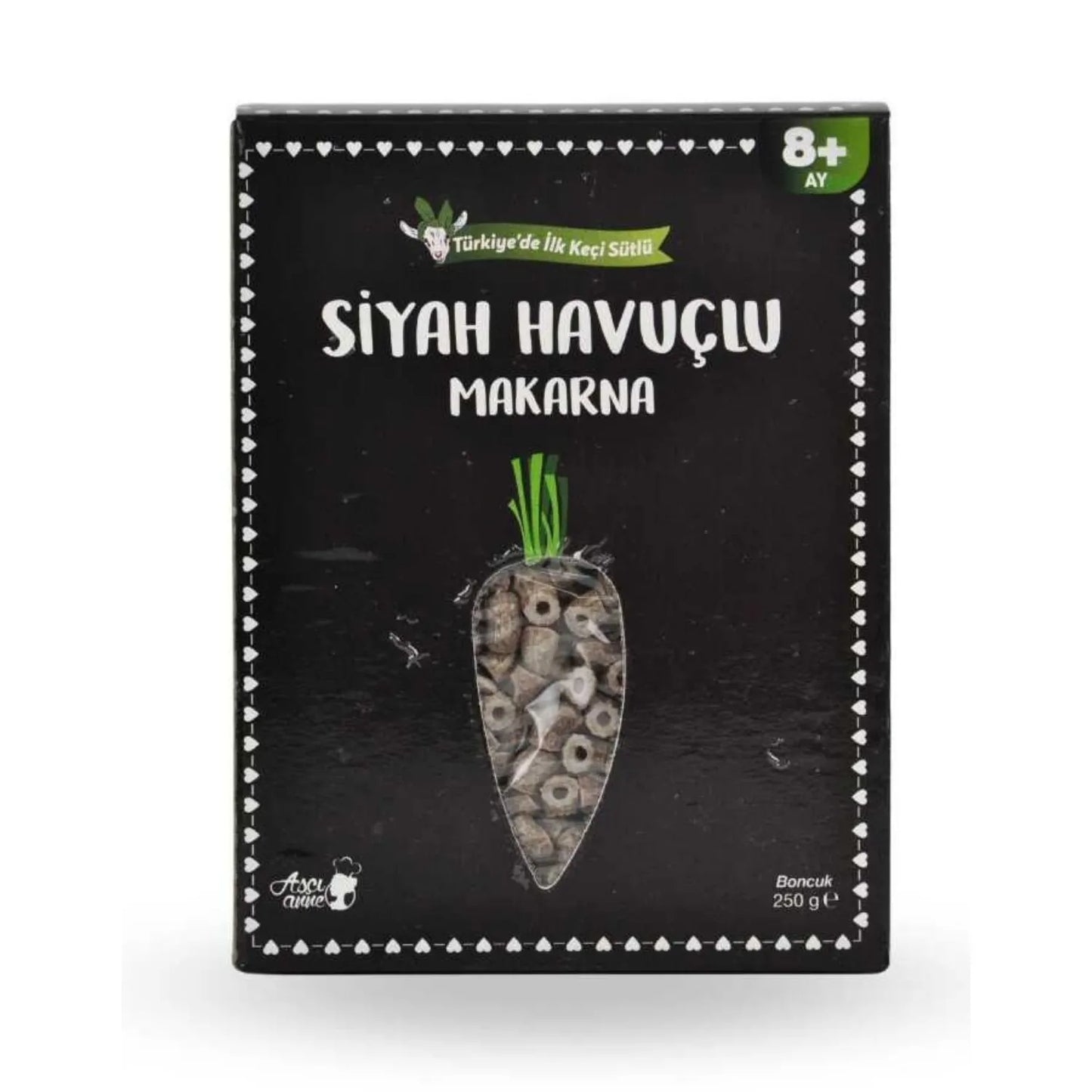 Aşçı Anne Siyah Havuçlu Makarna (Boncuk)