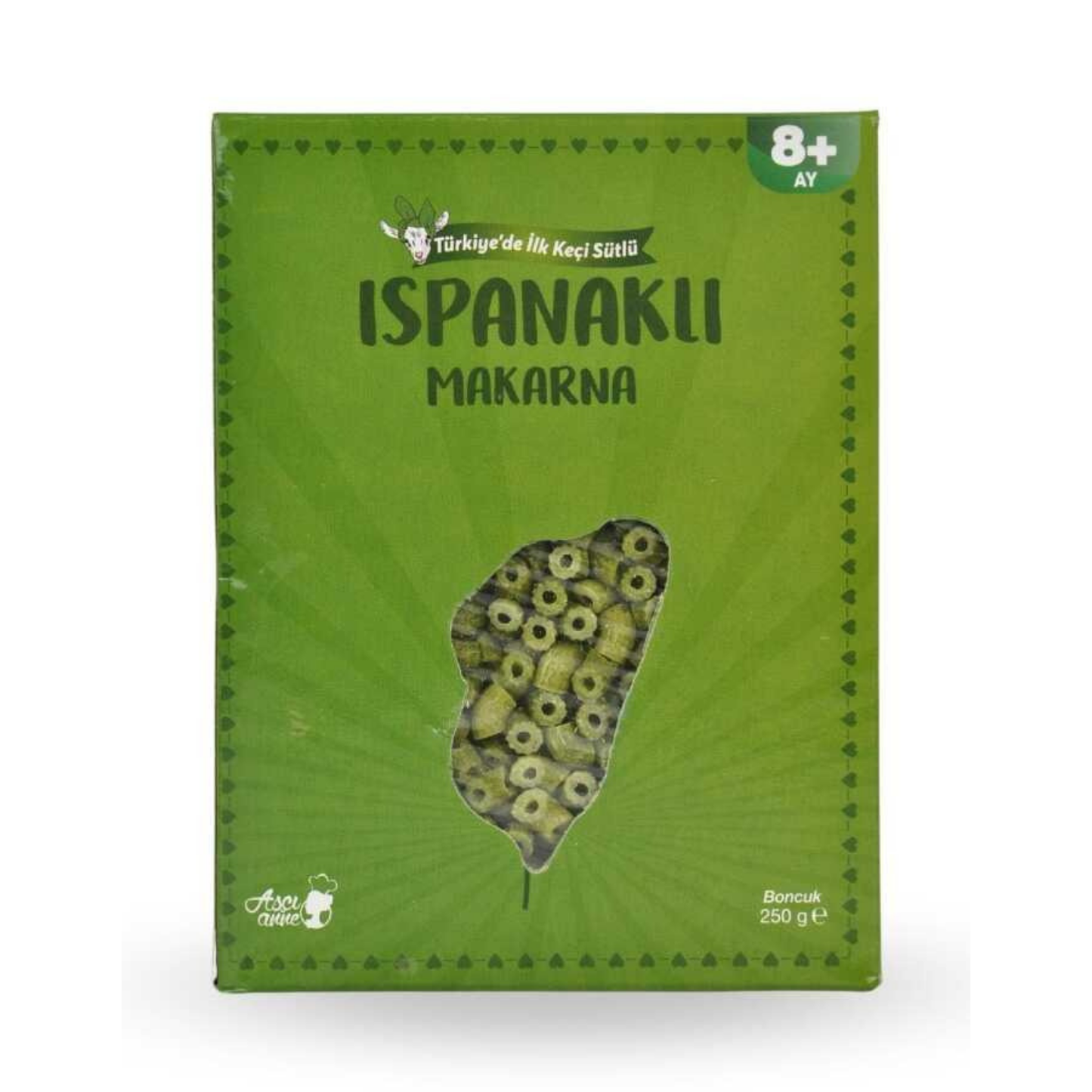 Aşçı Anne Ispanaklı Makarna (Boncuk)