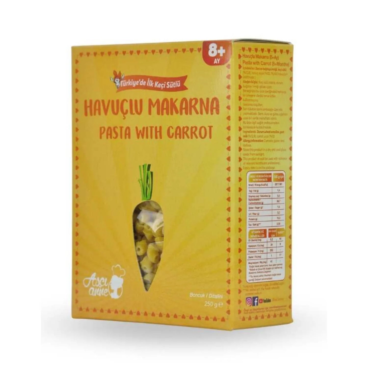 Aşçı Anne Havuçlu Makarna (Boncuk)