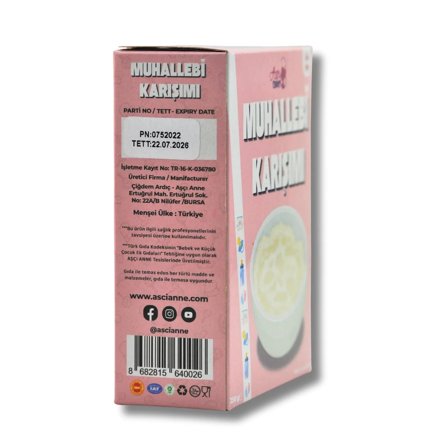 Aşçı Anne Sade Muhallebi Karışımı