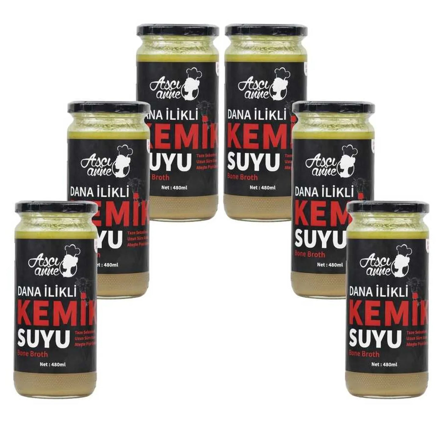 Aşçı Anne Altılı Dana İlikli Kemik Suyu