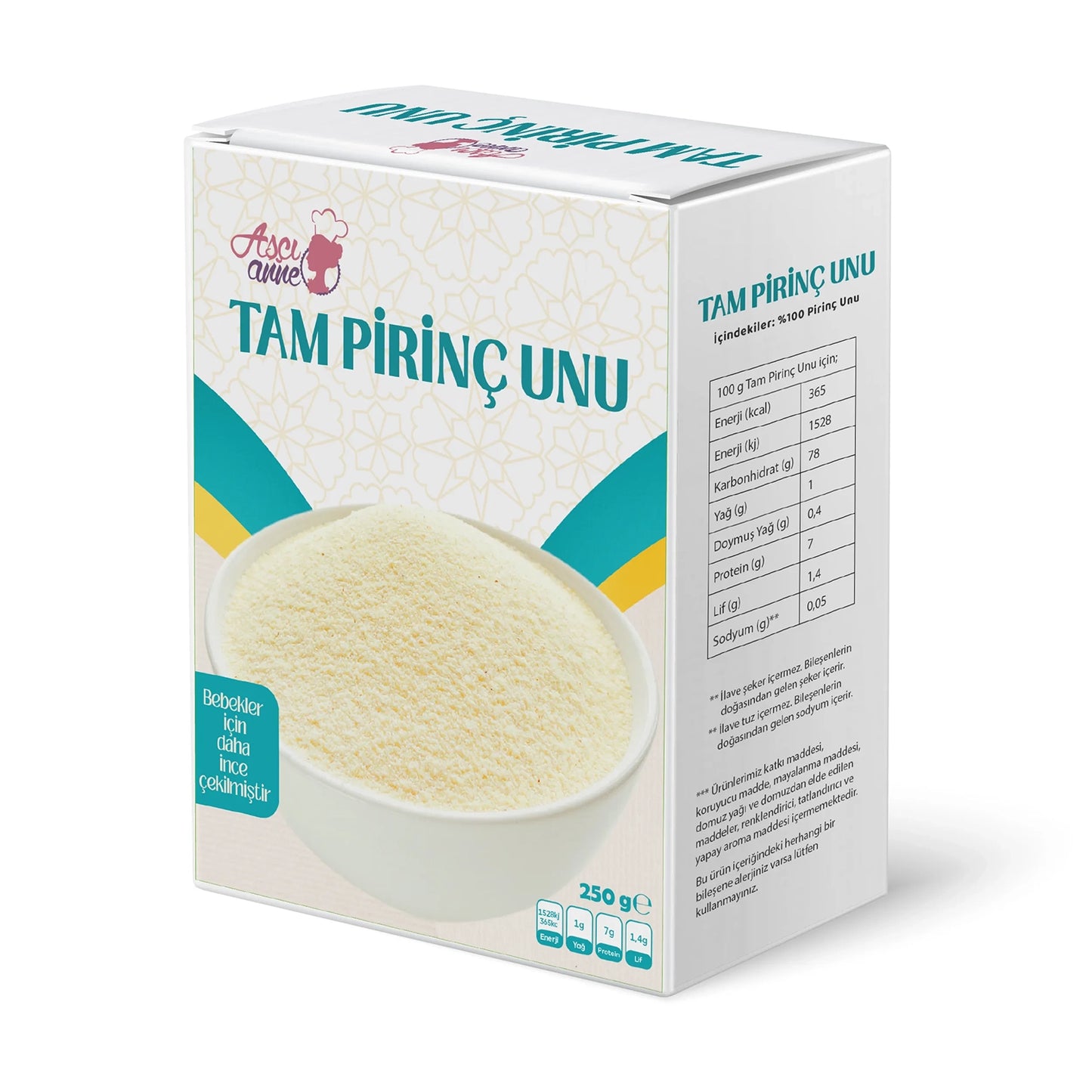 Aşçı Anne Tam Pirinç Unu