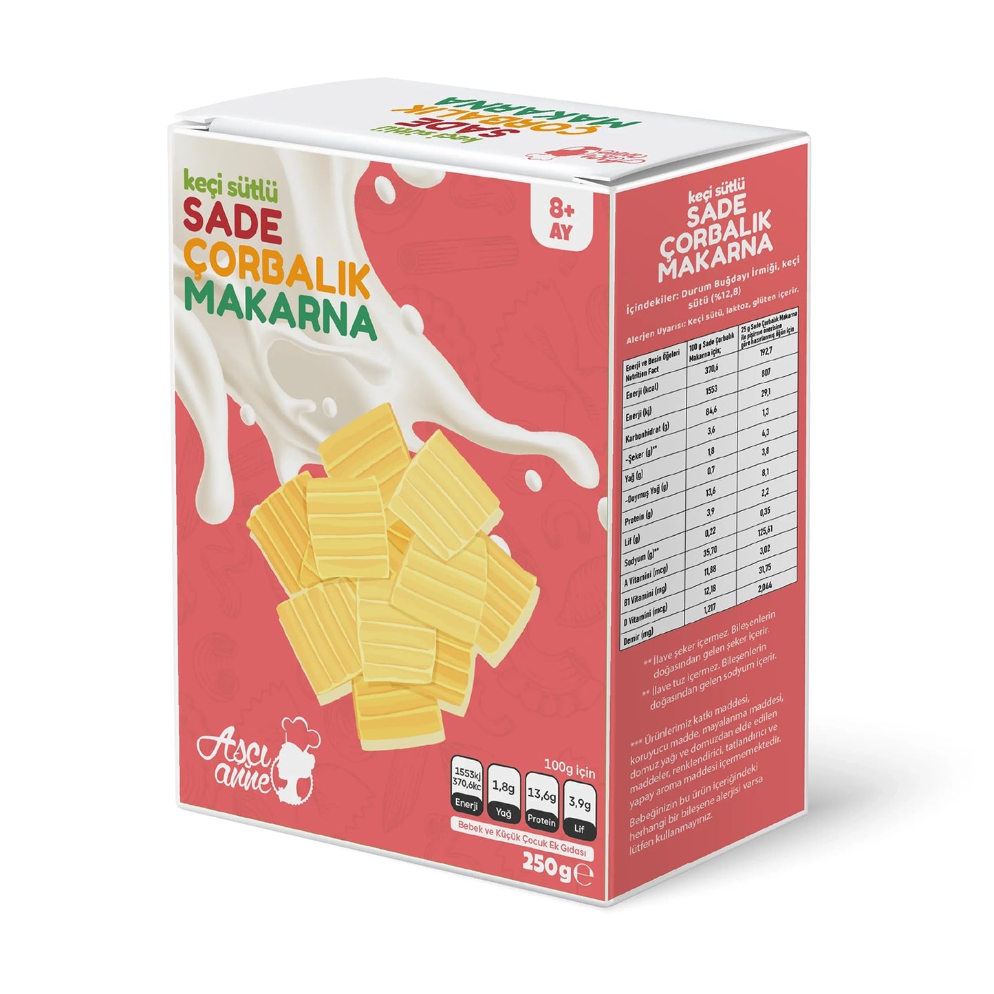 Aşçı Anne Sade Çorbalık Makarna