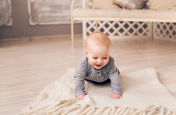 baby crawling