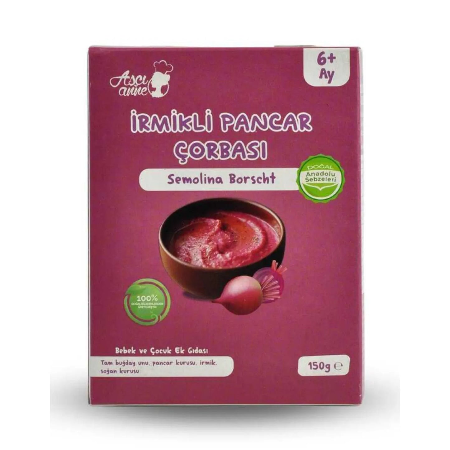 Aşçı Anne İrmikli Pancar Çorbası