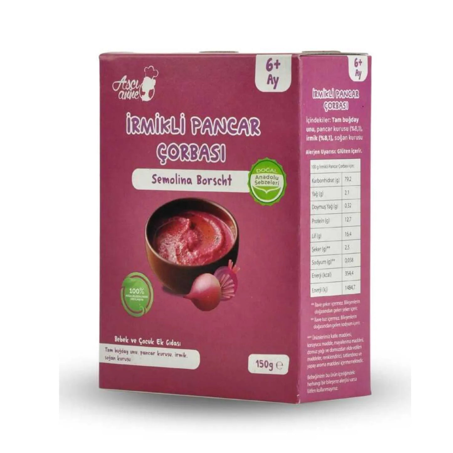 Aşçı Anne İrmikli Pancar Çorbası