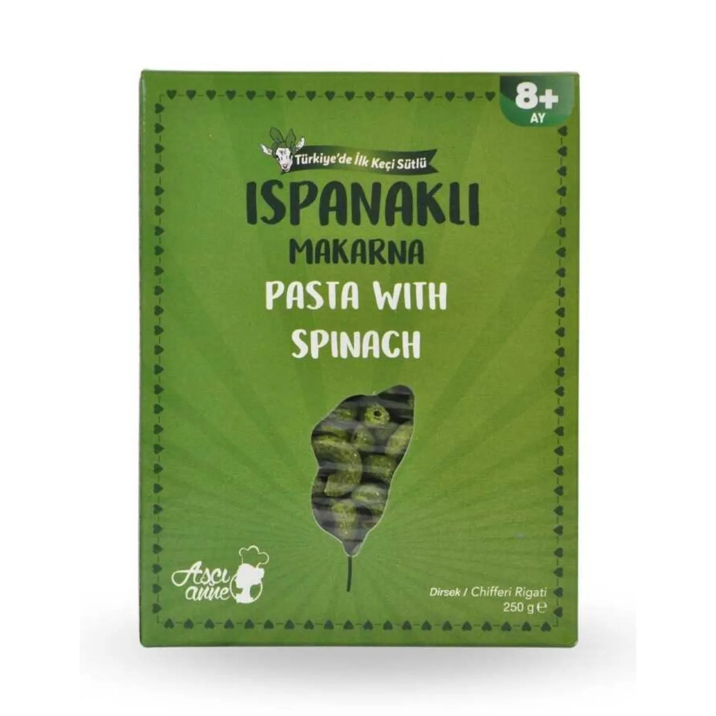 Aşçı Anne Ispanaklı Makarna (Dirsek)