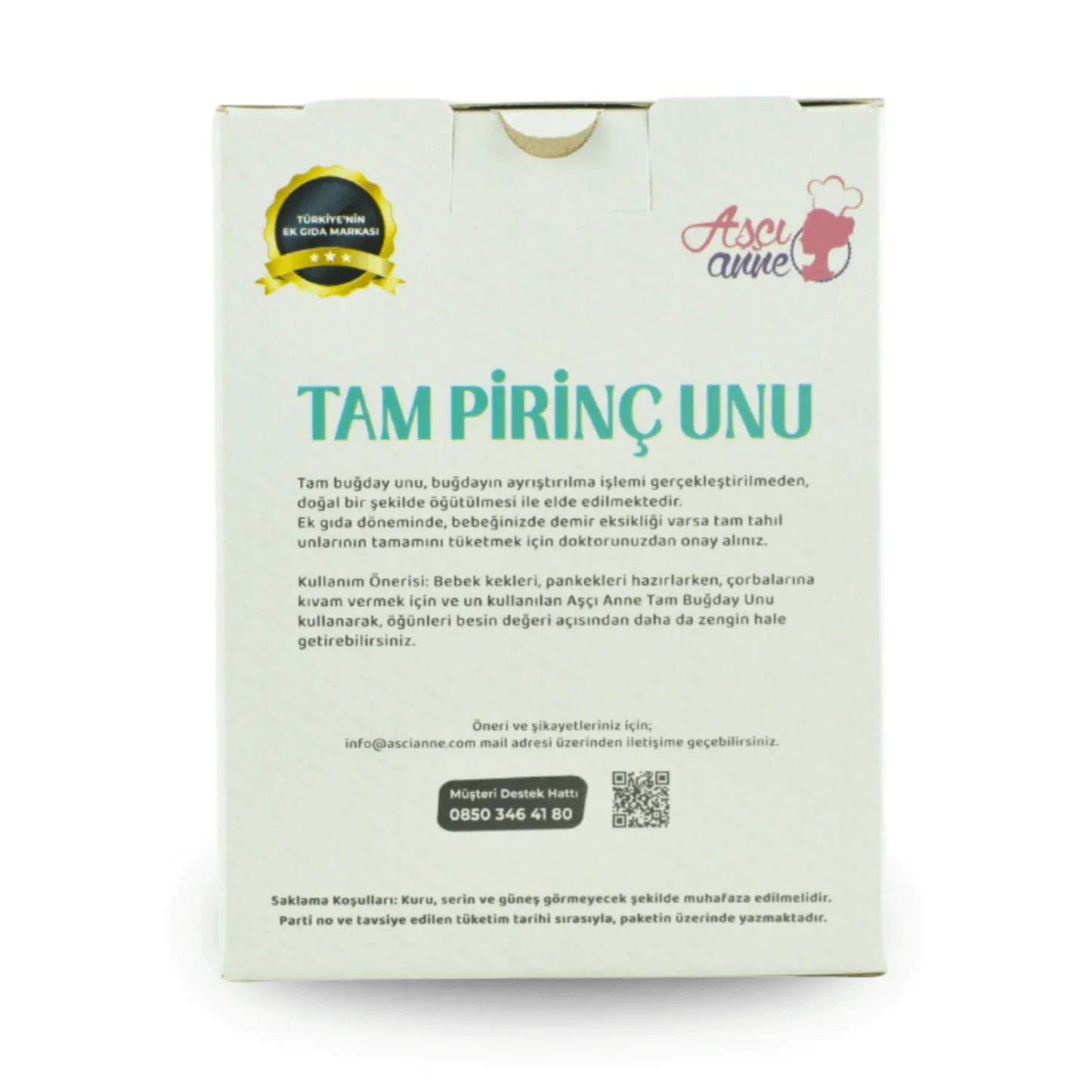 Aşçı Anne Tam Pirinç Unu