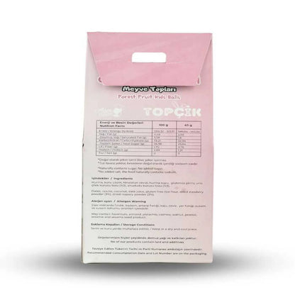 Aşçı Anne Topçik Orman Meyveli Meyve Topları