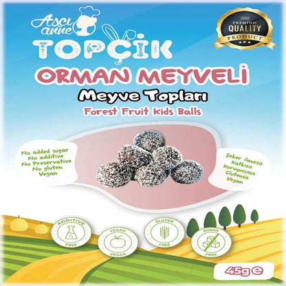 Aşçı Anne Topçik Orman Meyveli Meyve Topları