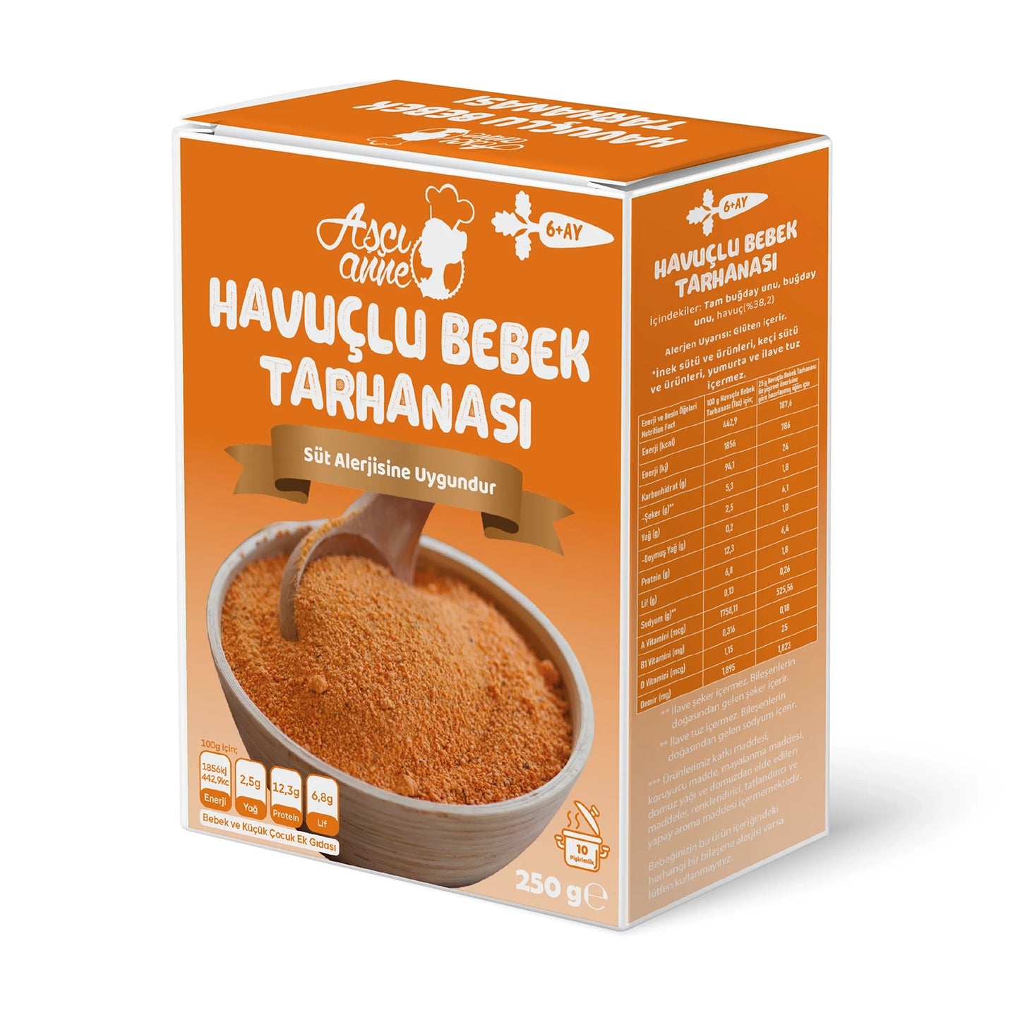 Aşçı Anne Havuçlu Bebek Tarhanası