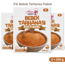 Aşçı Anne 3’lü Keçi Yoğurtlu Bebek Tarhanası Paketi, 3 × 250 g