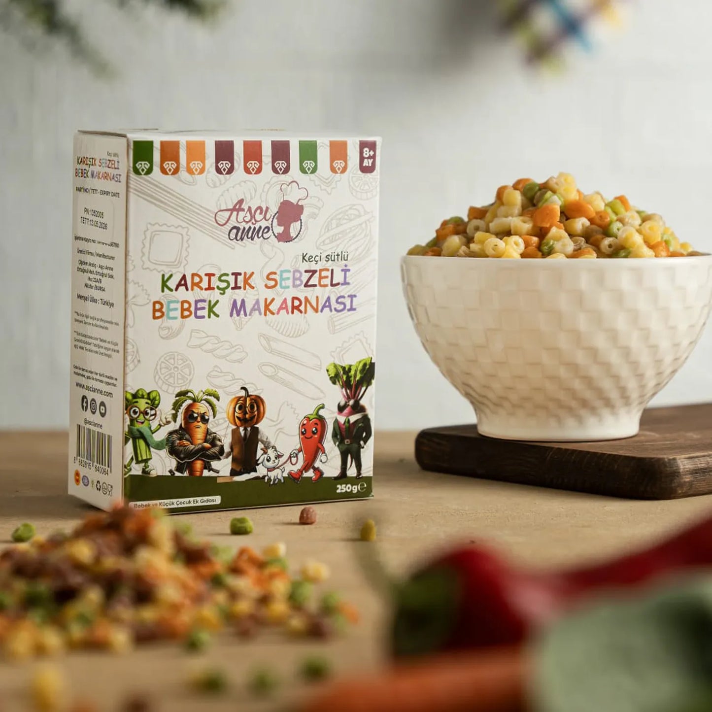 Aşçı Anne Karışık Sebzeli Makarna (Boncuk)