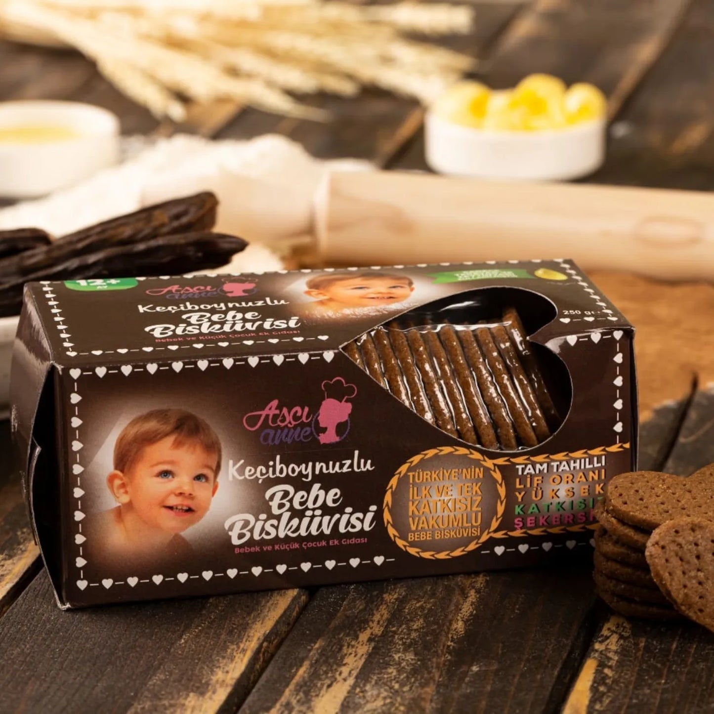 Aşçı Anne Keçiboynuzlu Bebe Bisküvisi