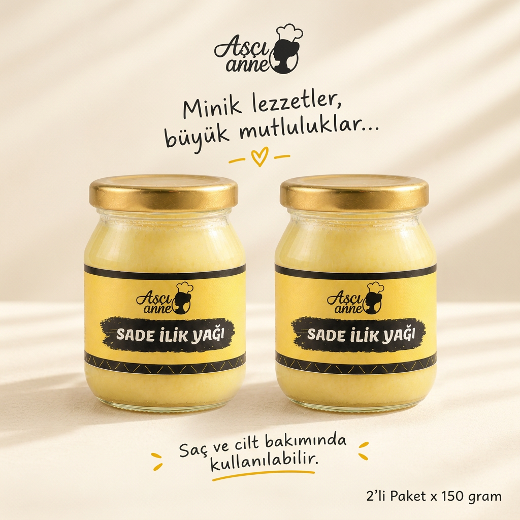 Sade İlik Yağı ikili ürün posteri