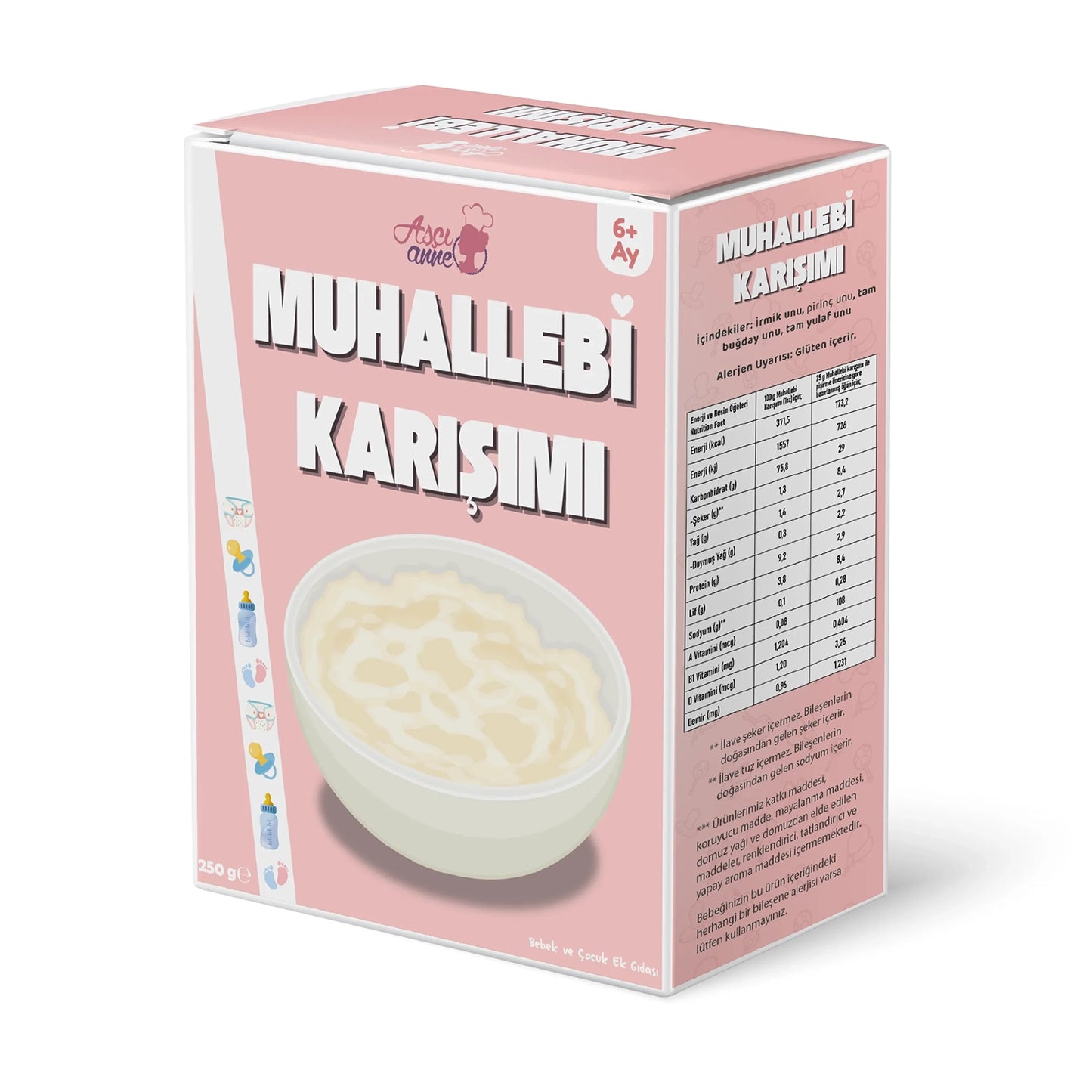 Aşçı Anne Sade Muhallebi Karışımı