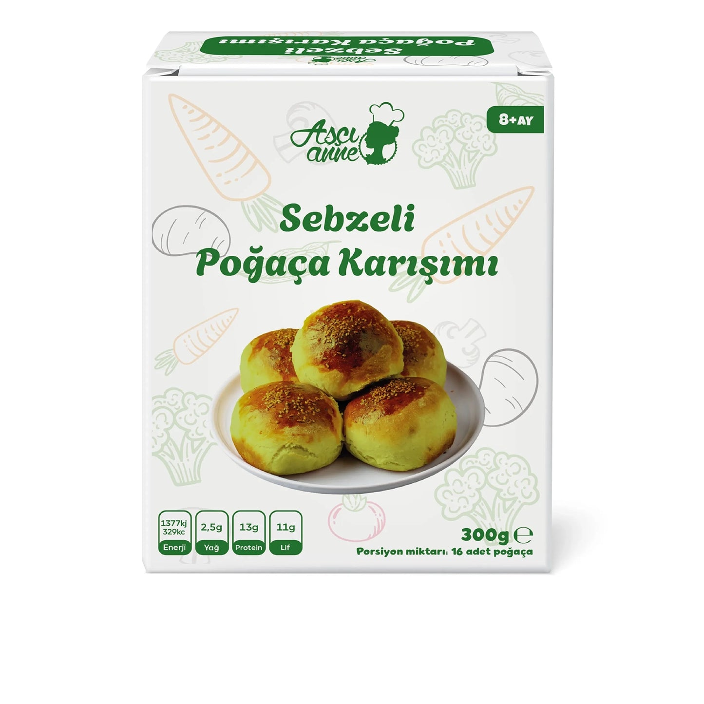 Aşçı Anne Sebzeli Poğaça Karışımı