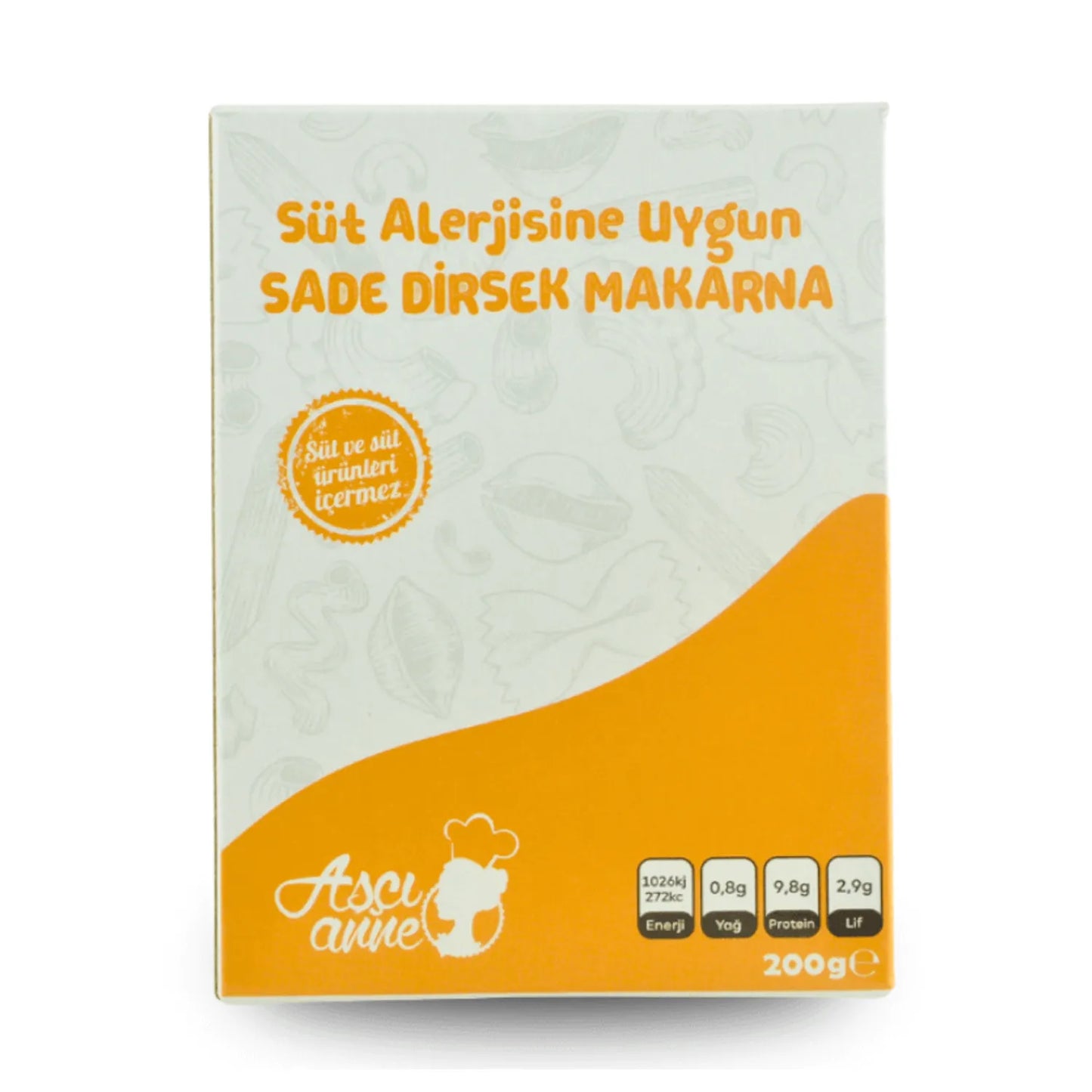 Aşçı Anne Süt Alerjik Makarna (Dirsek)