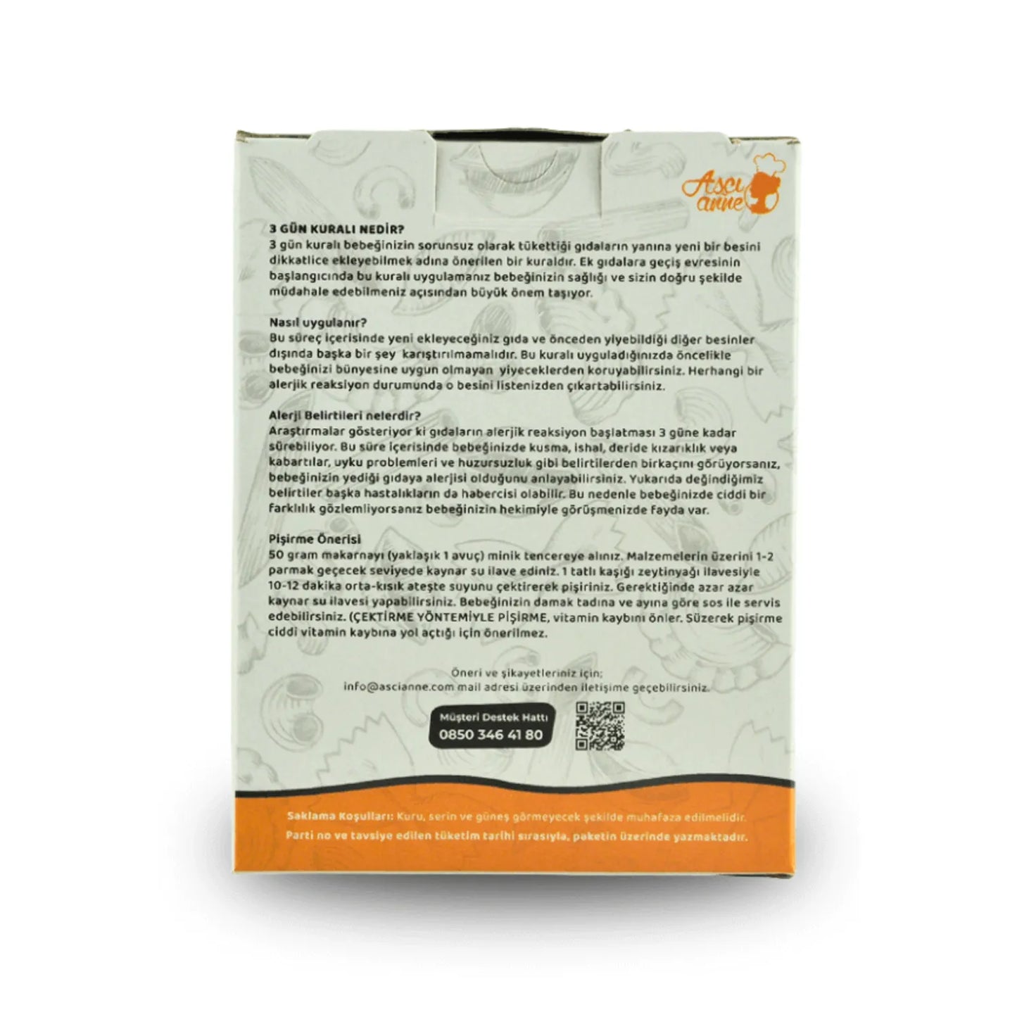 Aşçı Anne Süt Alerjik Makarna (Dirsek)