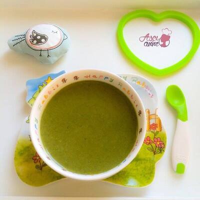 Milk Spinach Soup (10+ Months)